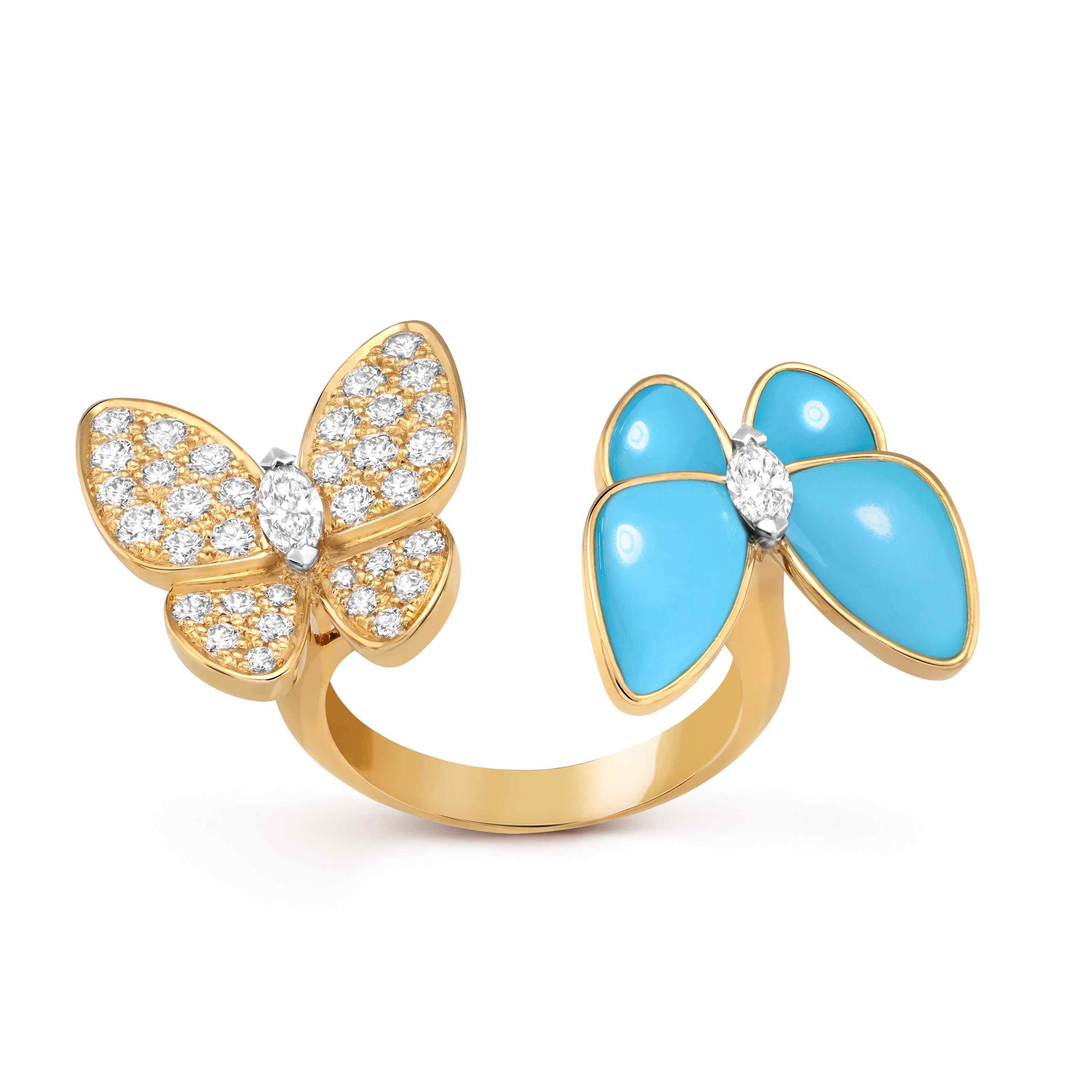 خاتم Two Butterfly Between the Fingerمن Van Cleef & Arpels