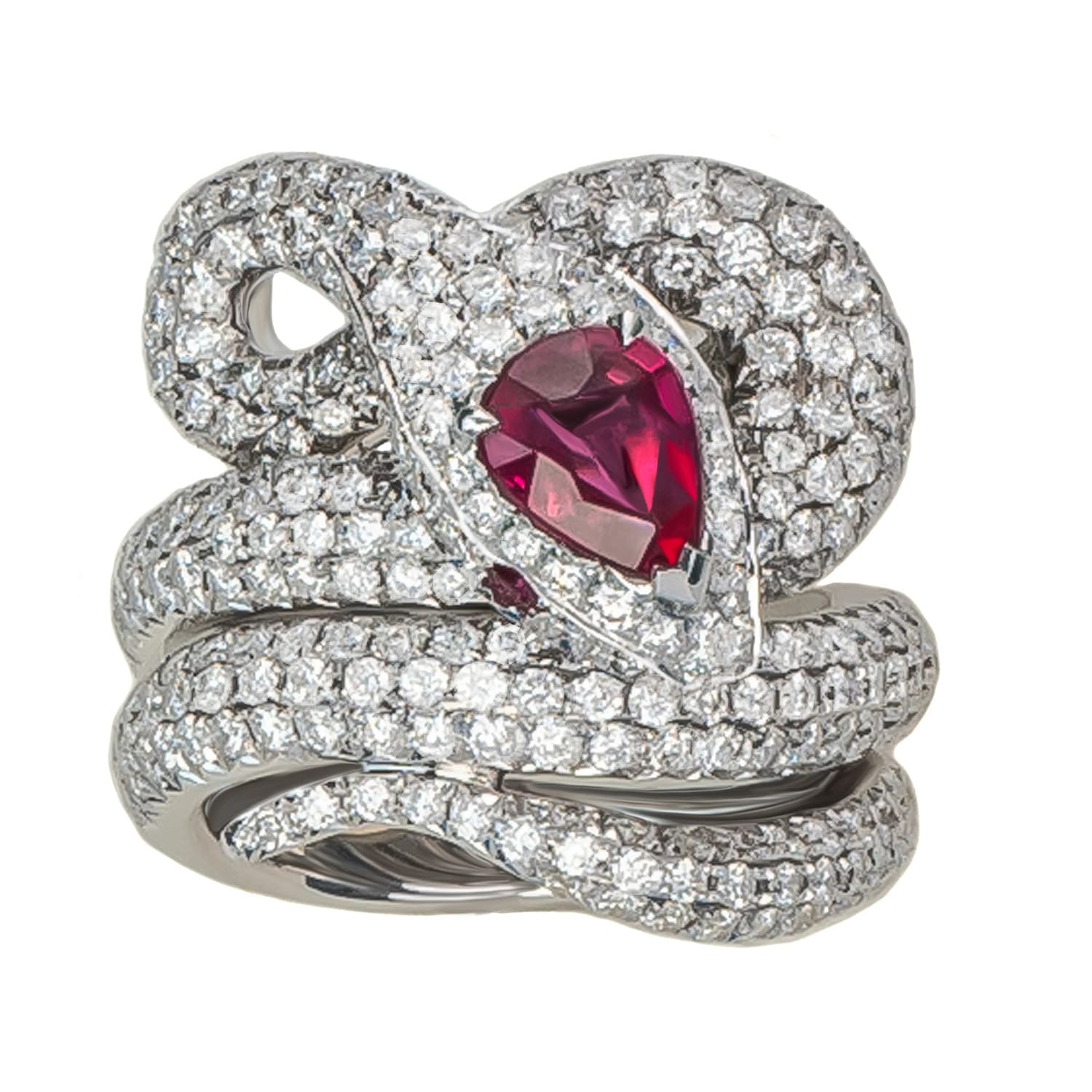 خاتم الياقوت الأحمر من Stefere Jewelry