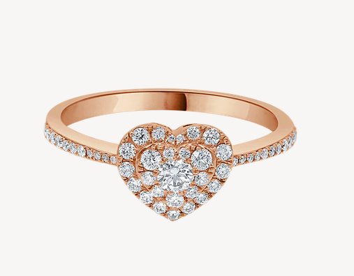 خاتم بالذهب الوردي من lamarquise