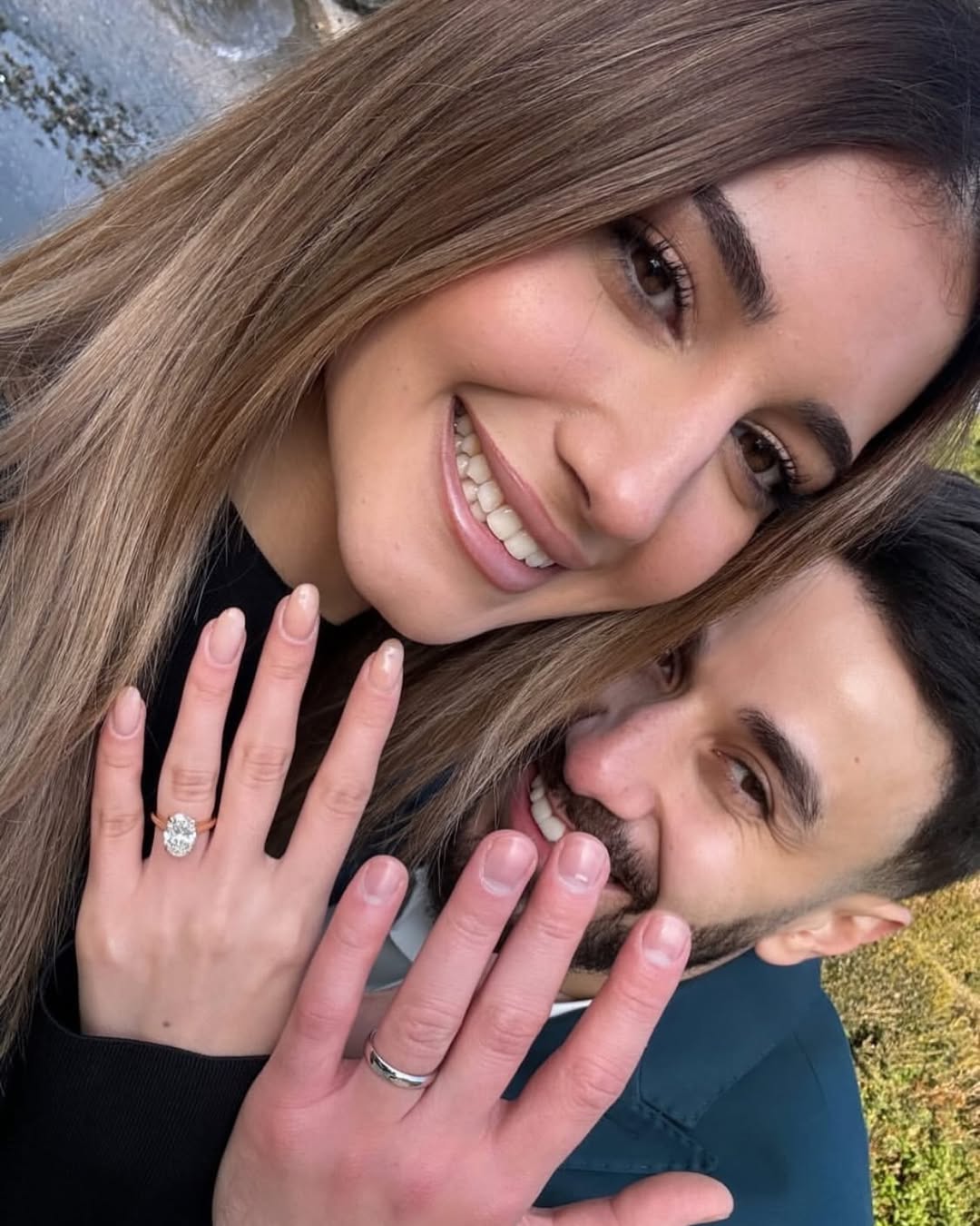 خاتم خطوبة شيرين تم تصميه خصيصا لها