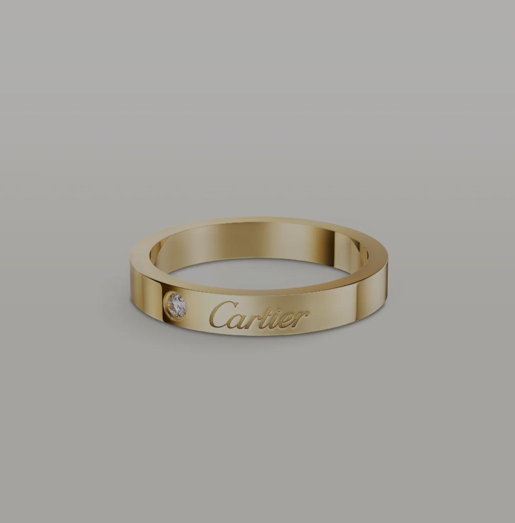 خاتم زفاف C de Cartier