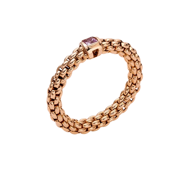 خاتم مرصع بحجر الزفير الوردي من  Damas