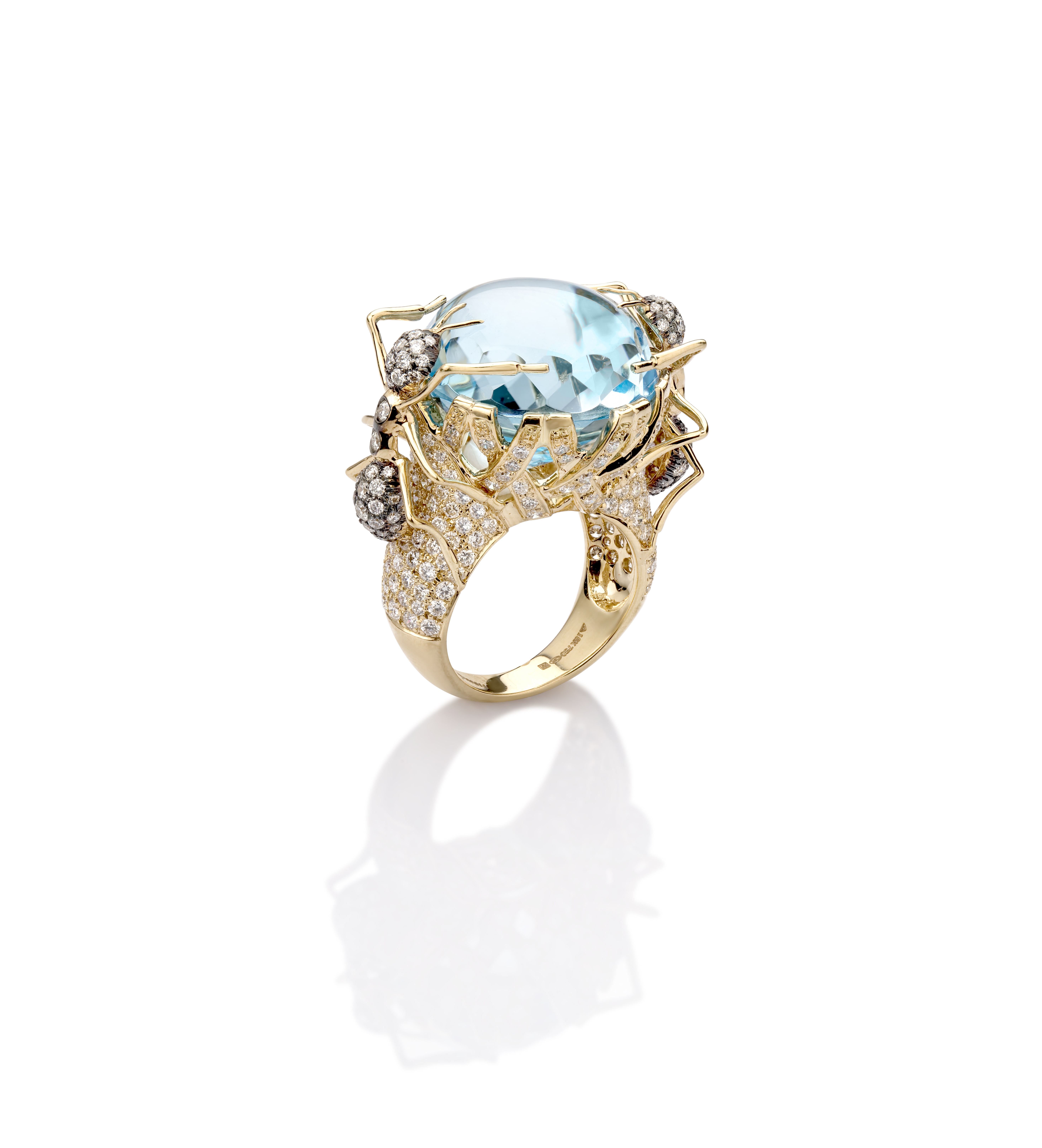 خاتم مع حجر التوباز من فرح خان