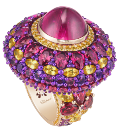 خاتم نيللي كريم من الأحجار الكريمة الملونة