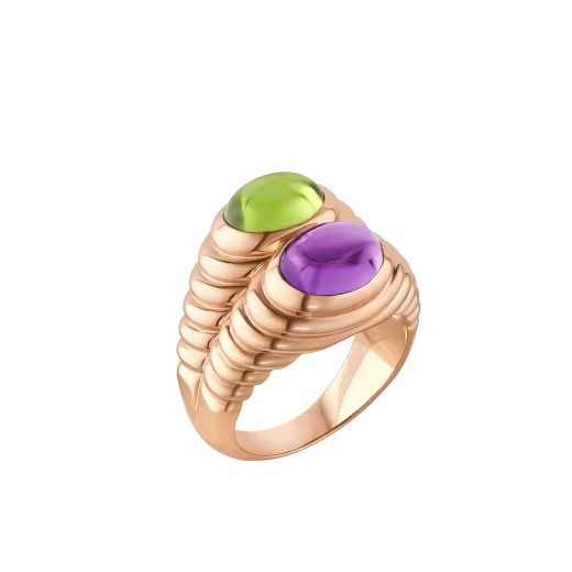 خاتم Doppio Baccellato من Bulgari