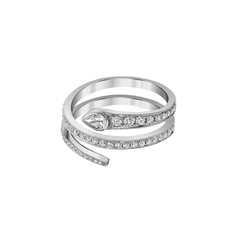 خاتم Wrapped Diamond Snake من BORGIONI