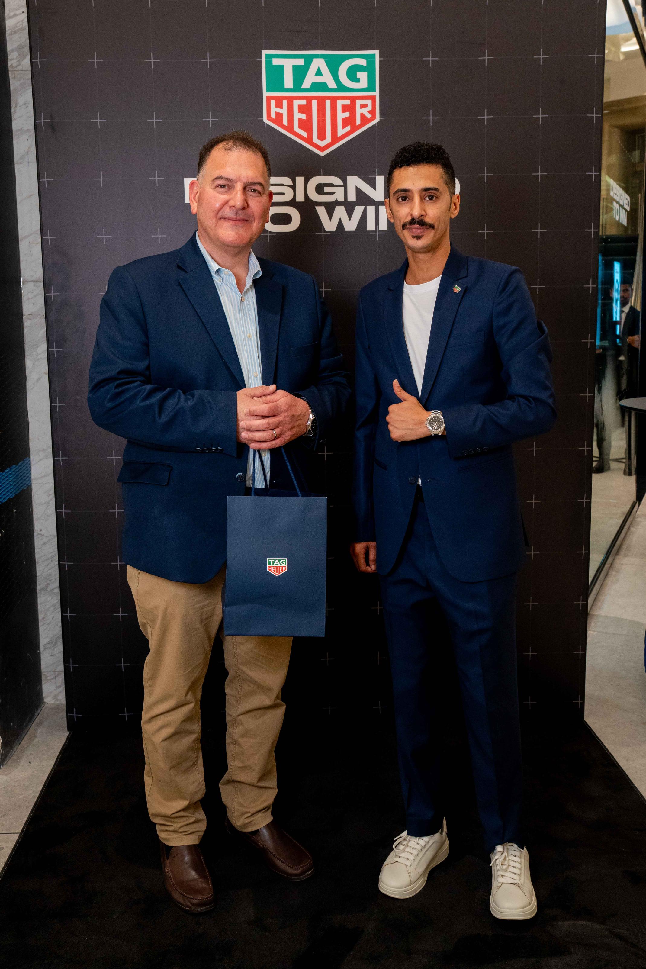 خلال افتتاح متجر TAG Heuer