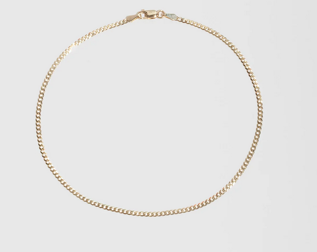 خلخال Solid Petite Havana Chain Anklet من Loren Stewart