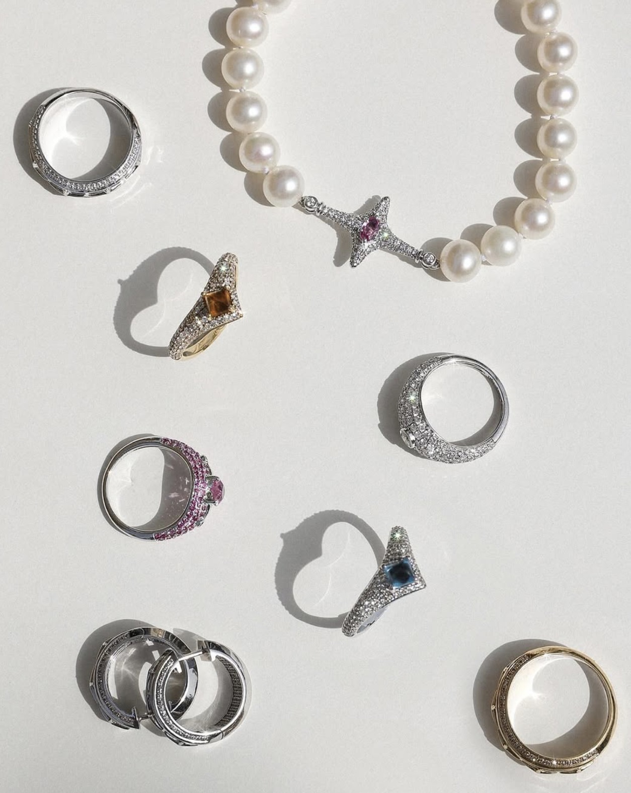 خواتم من تصميم هالة عبد الله من علامة OFA