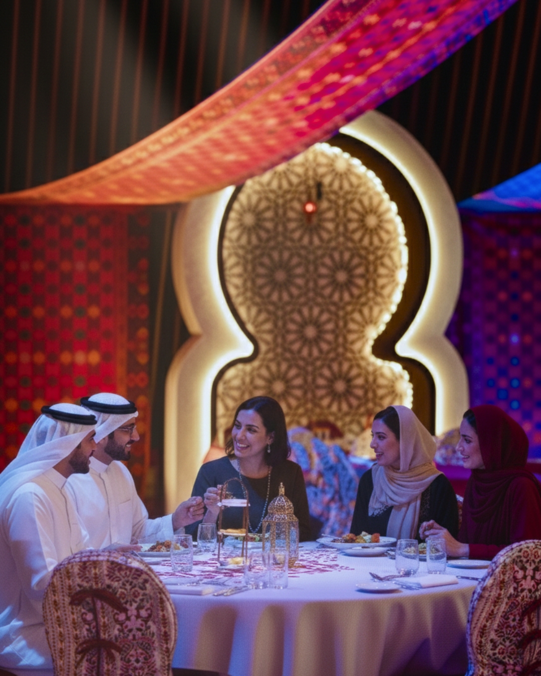 أجواء الشهر الفضيل في خيمة رمضان ويّاكم من فندق شيراتون جراند