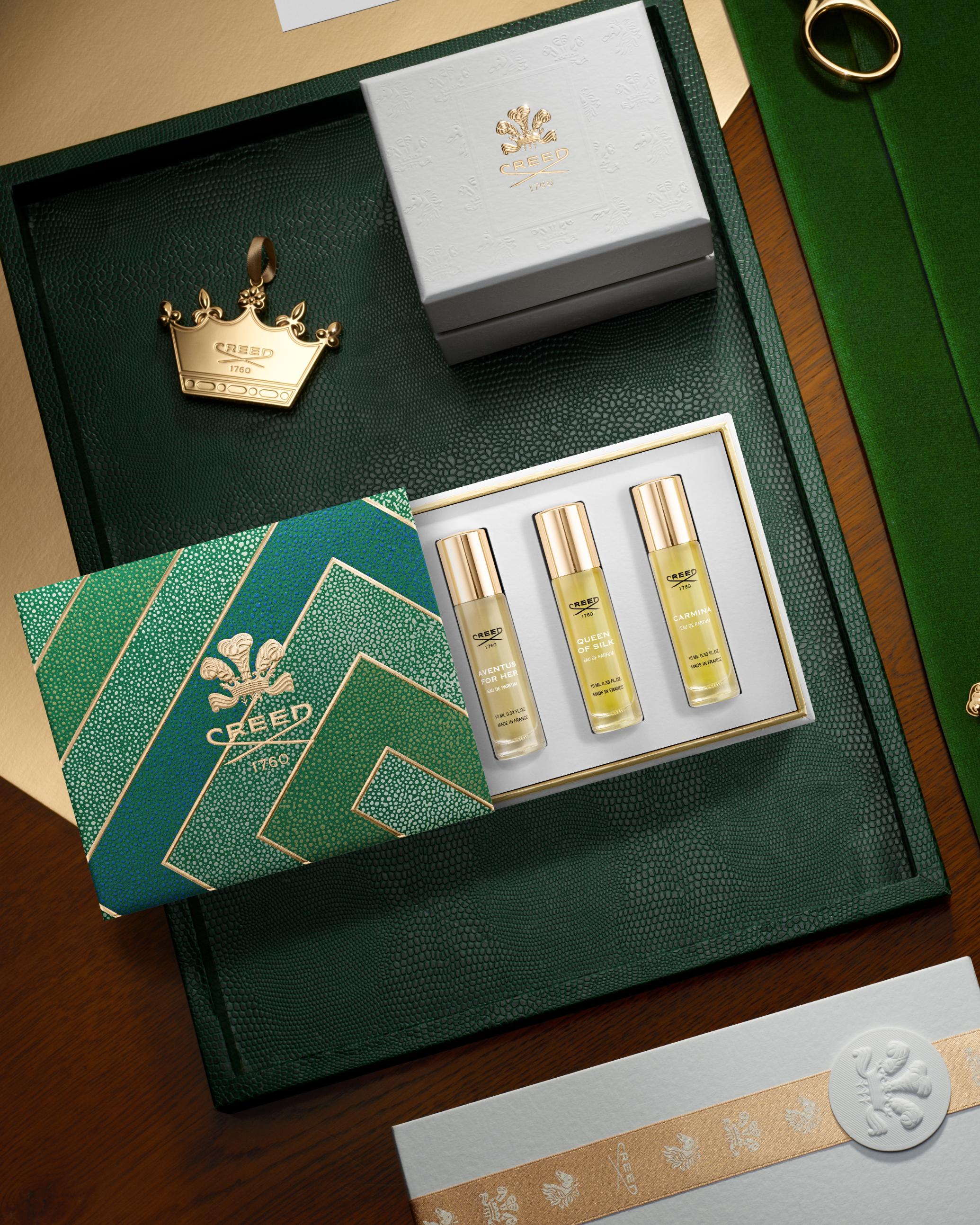 دار كريد تكشف عن مجموعة الهدايا الخاصة بموسم الأعياد مع علبة العطور النسائية Aventus