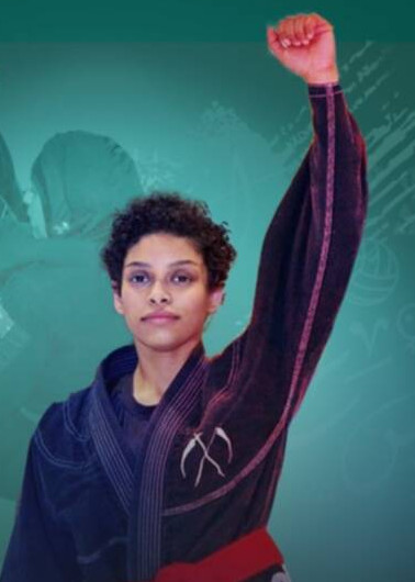 دانة نصار لاعبة المنتخب السعودي الجيوجيتسو