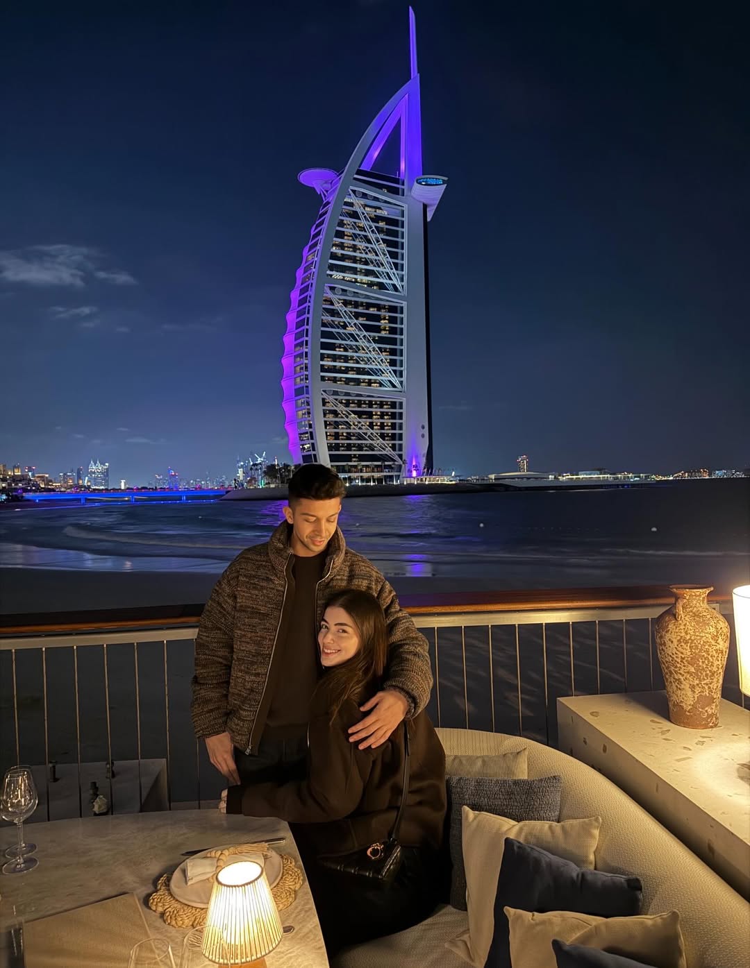 دبي وجهة ليلى أحمد زاهروزوجها