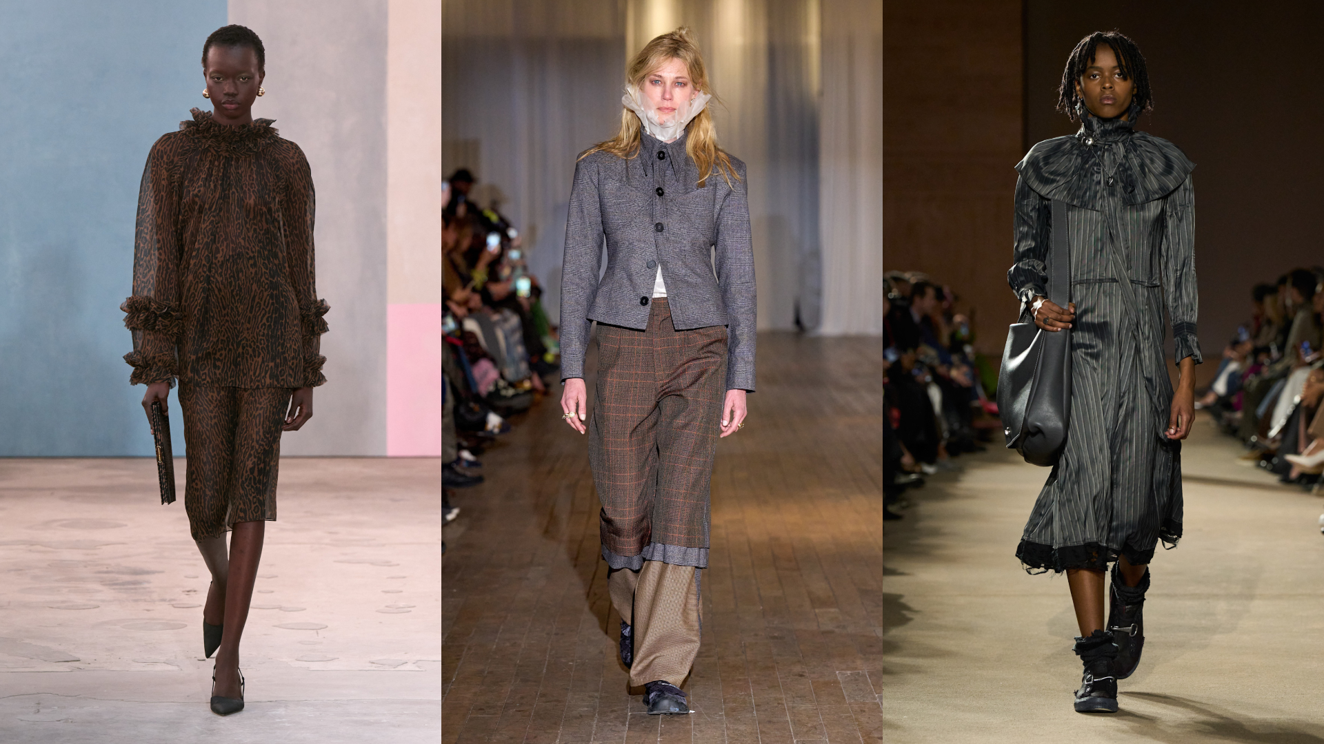 ياقات الكشكشة الضخمة