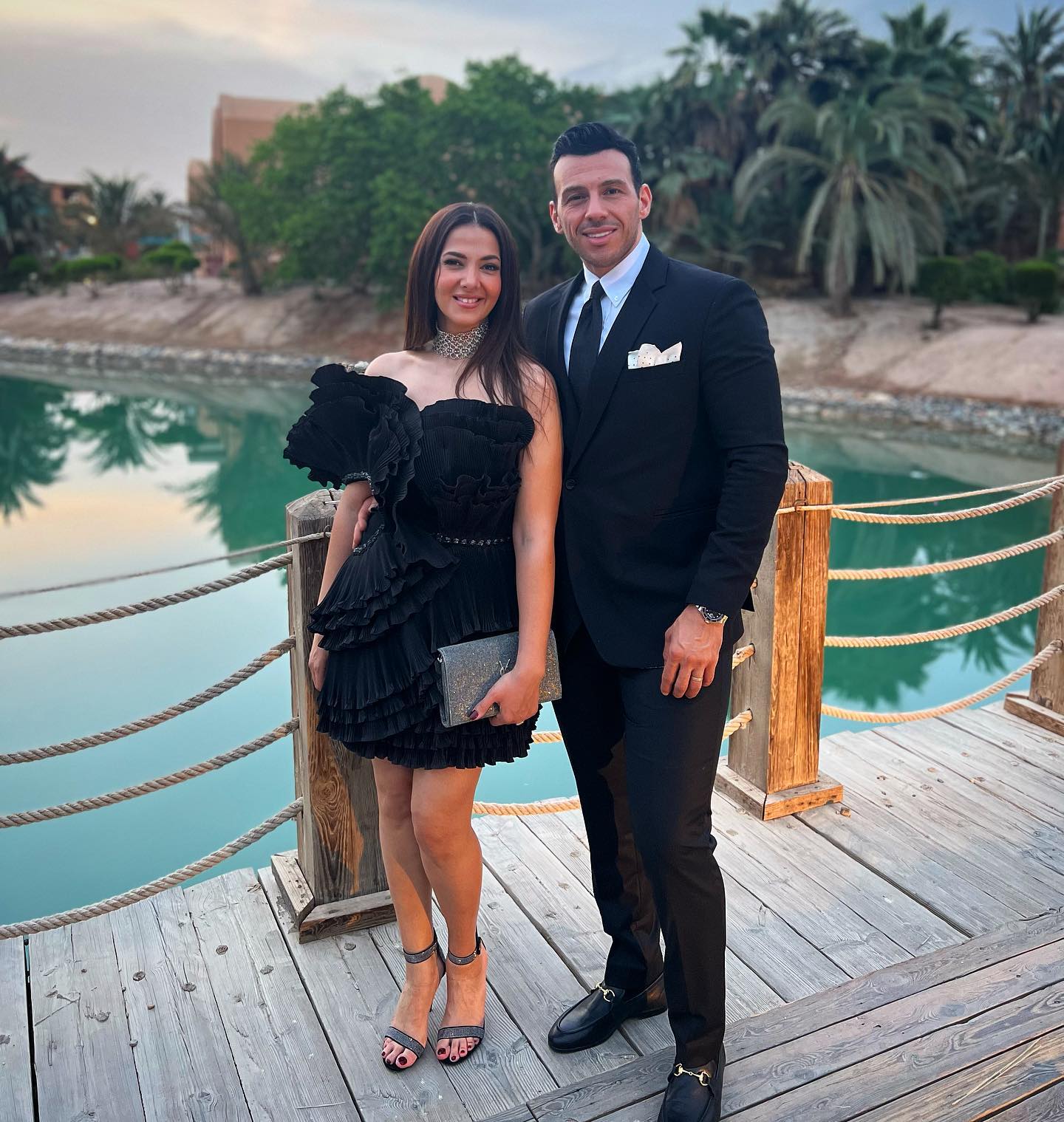 دنيا سمير غانم ورامي رضوان 12 عامًا من الحب