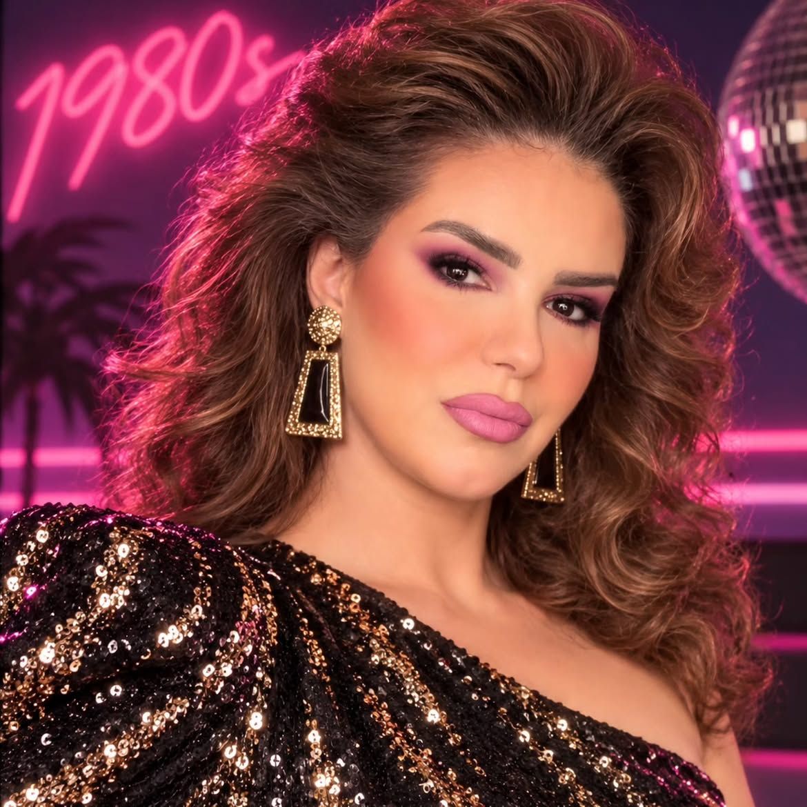 دنيا عبدالعزيز تواكب بصورتها ترند الثمانينات بالذكاء الصناعي