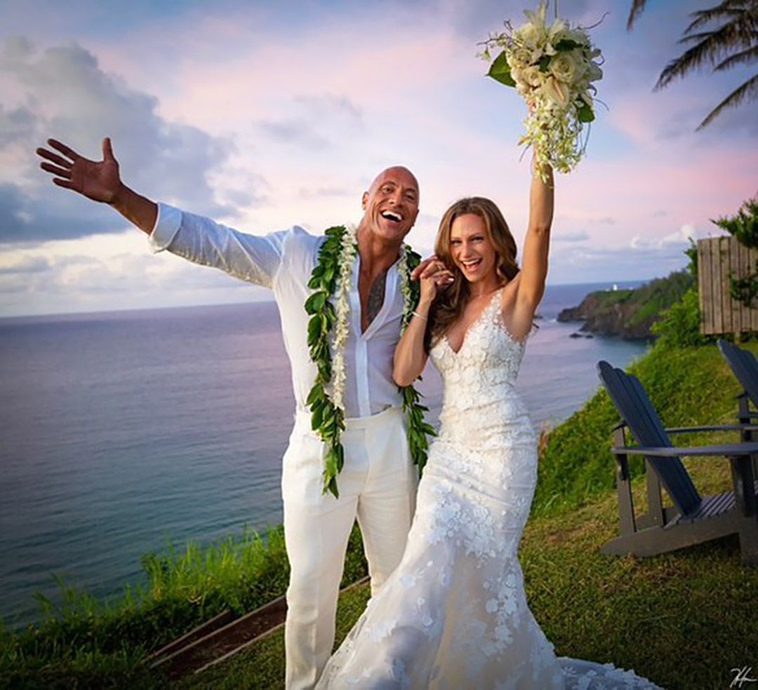 دواين جونسون Dwayne Johnson ولورين هاشيان Lauren Hashian