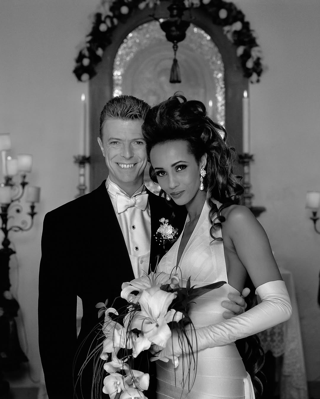 ديفيد باوي David Bowie وإيمان Iman