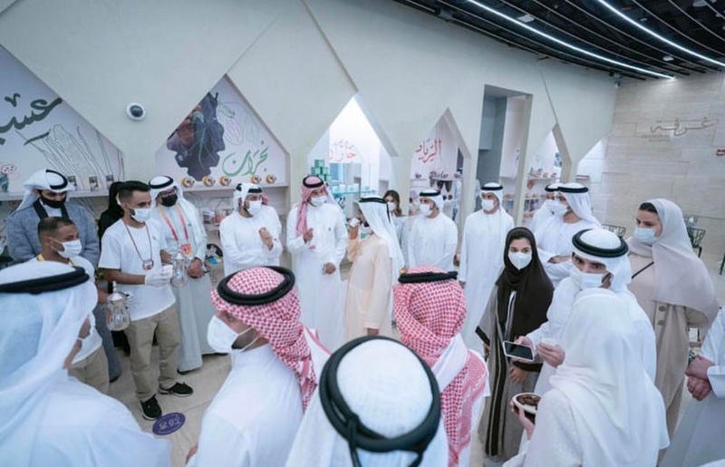 ديما البسام تعبر عن امتنانها لزيارة الشيخ محمد بن راشد - المصدر حساب ديم البسام