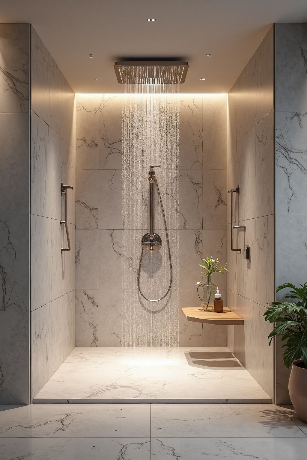 رأس الدش بنموذج يشبه المطر