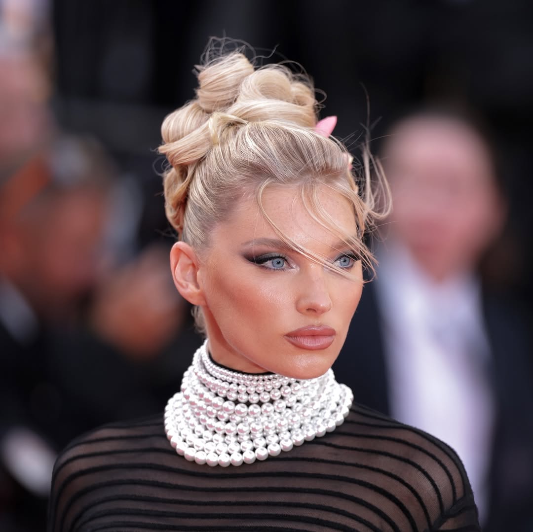 رسمات المكياج السموكي بأسلوب Elsa Hosk- الصورة من حساب Danielle Priano على انستغرام