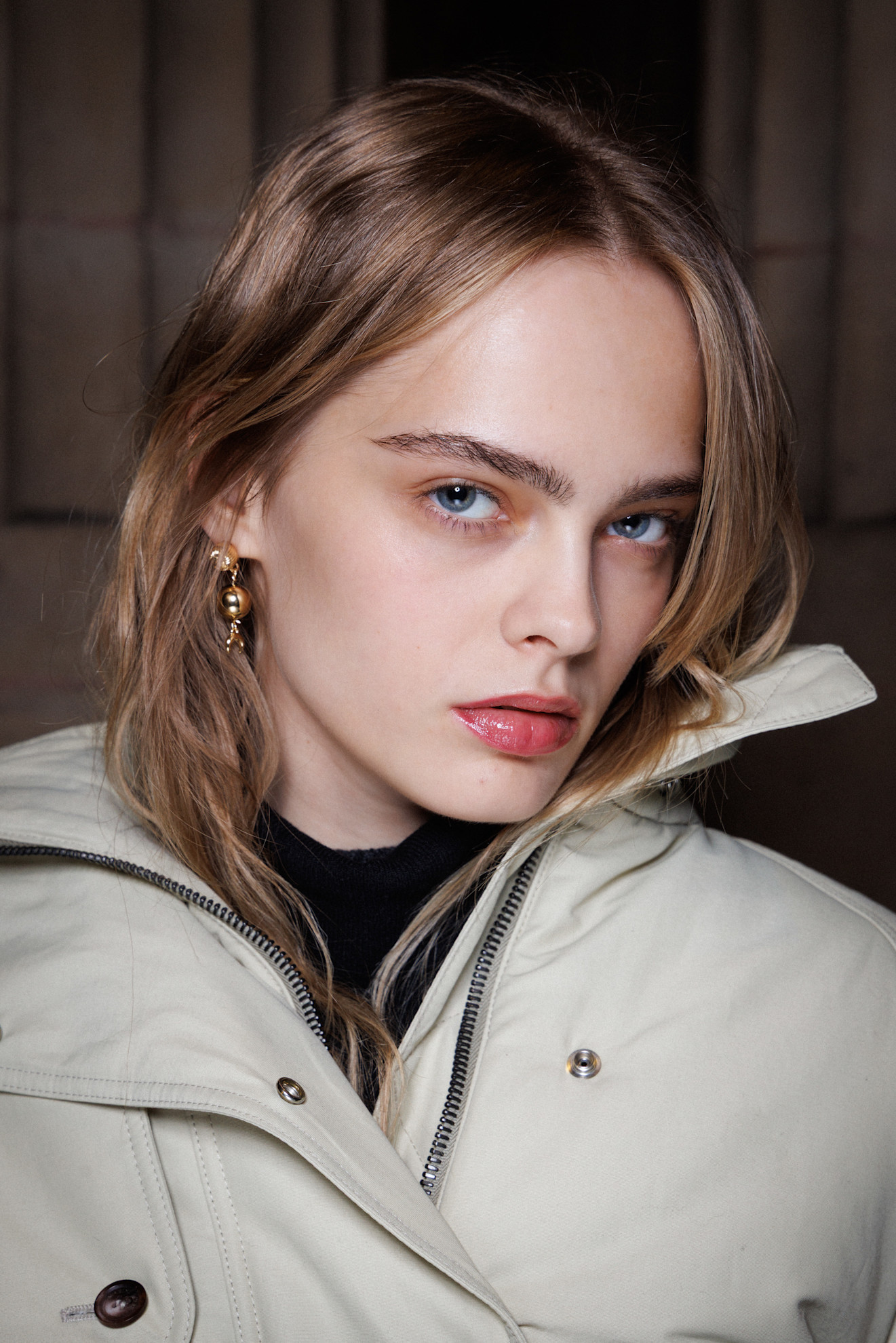 رسمات المكياج اللحمي الغلوسي من دار Marine Serre