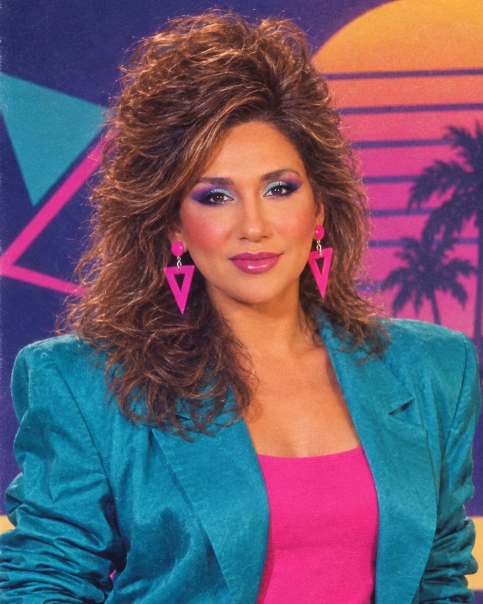 الممثلة السورية رنا شميس تواكب بصورتها ترند الثمانينات بالذكاء الصناعي  ​