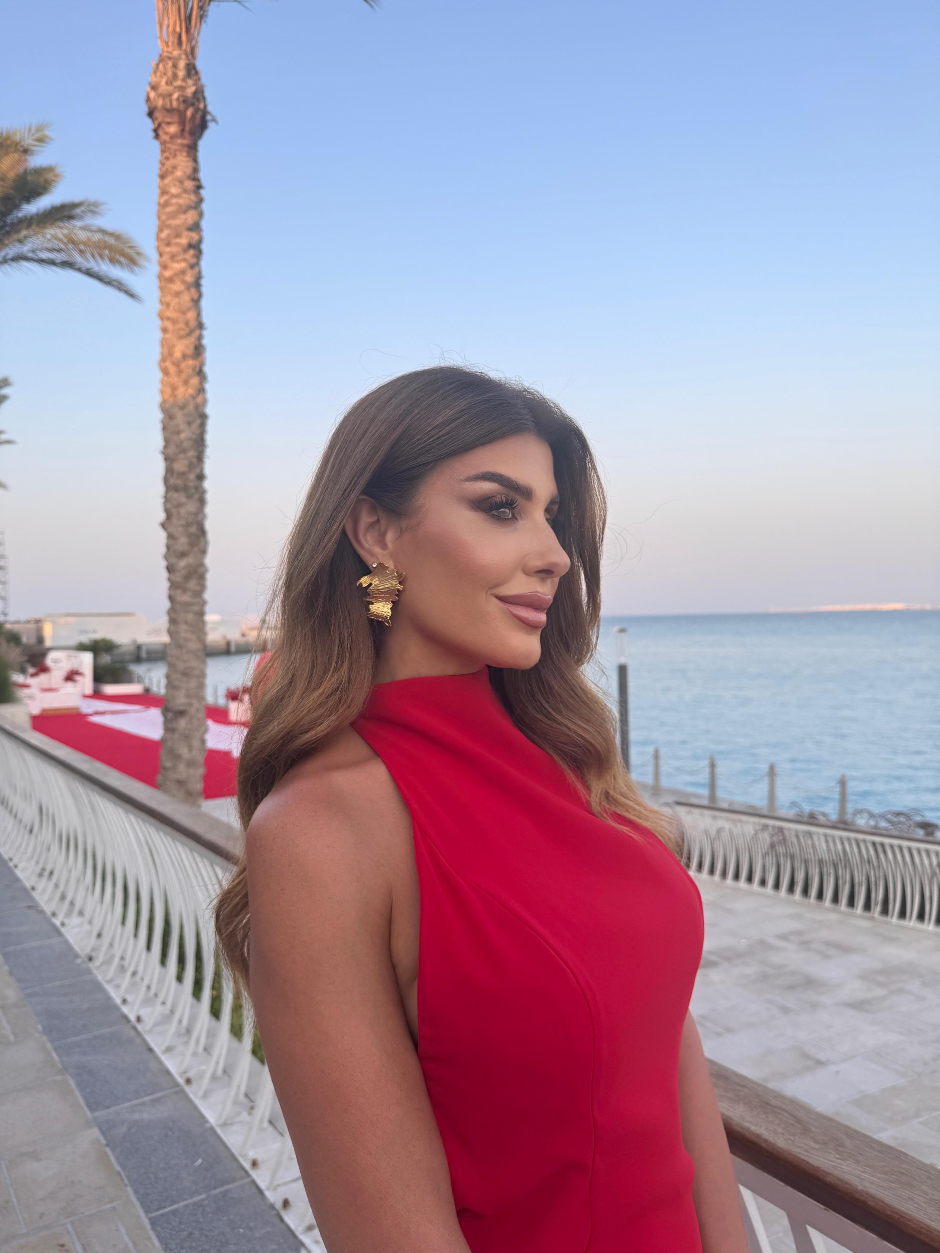 ريتا حرب خلال تواجدها في الساحل الشمالي