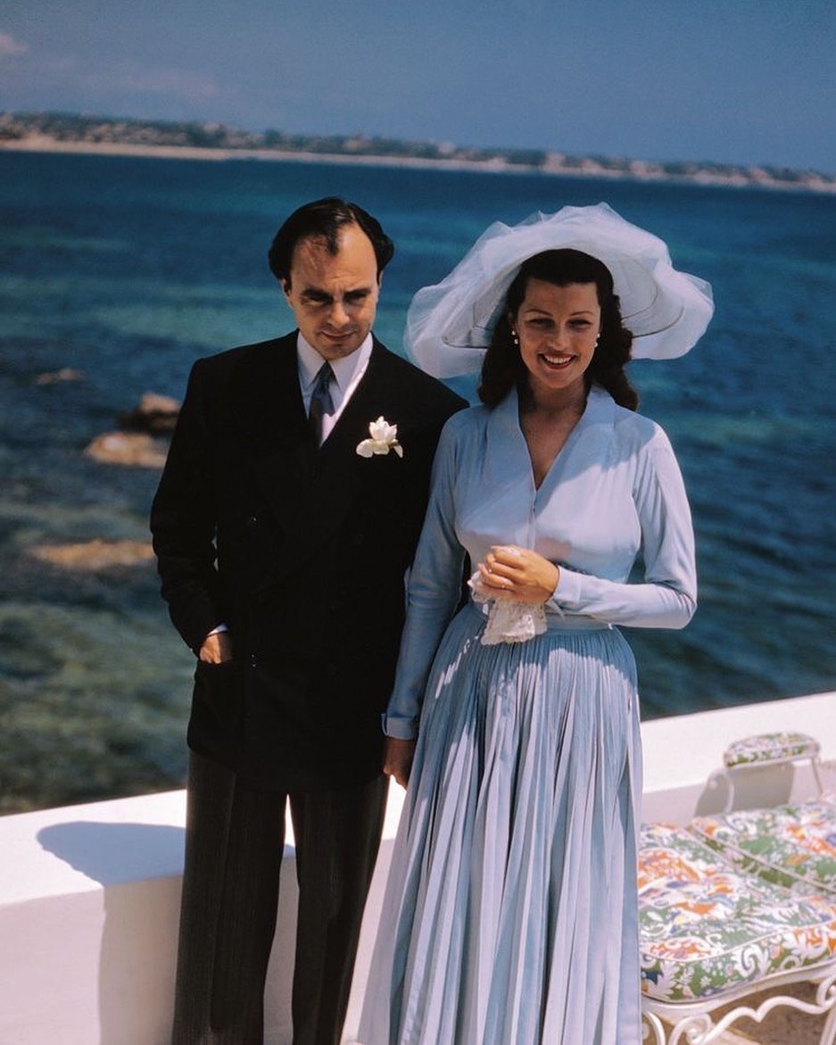 ريتا هايورث Rita Hayworth والأمير علي خان Prince Aly Khan