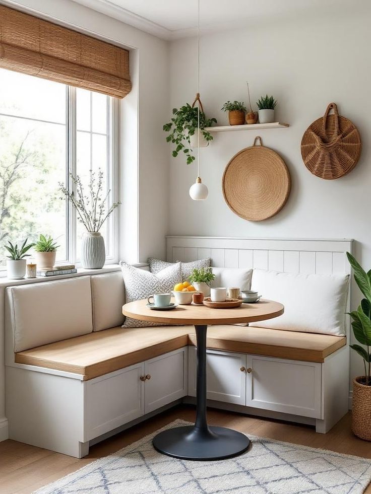 زاوية إفطار مع تخزين مخفي