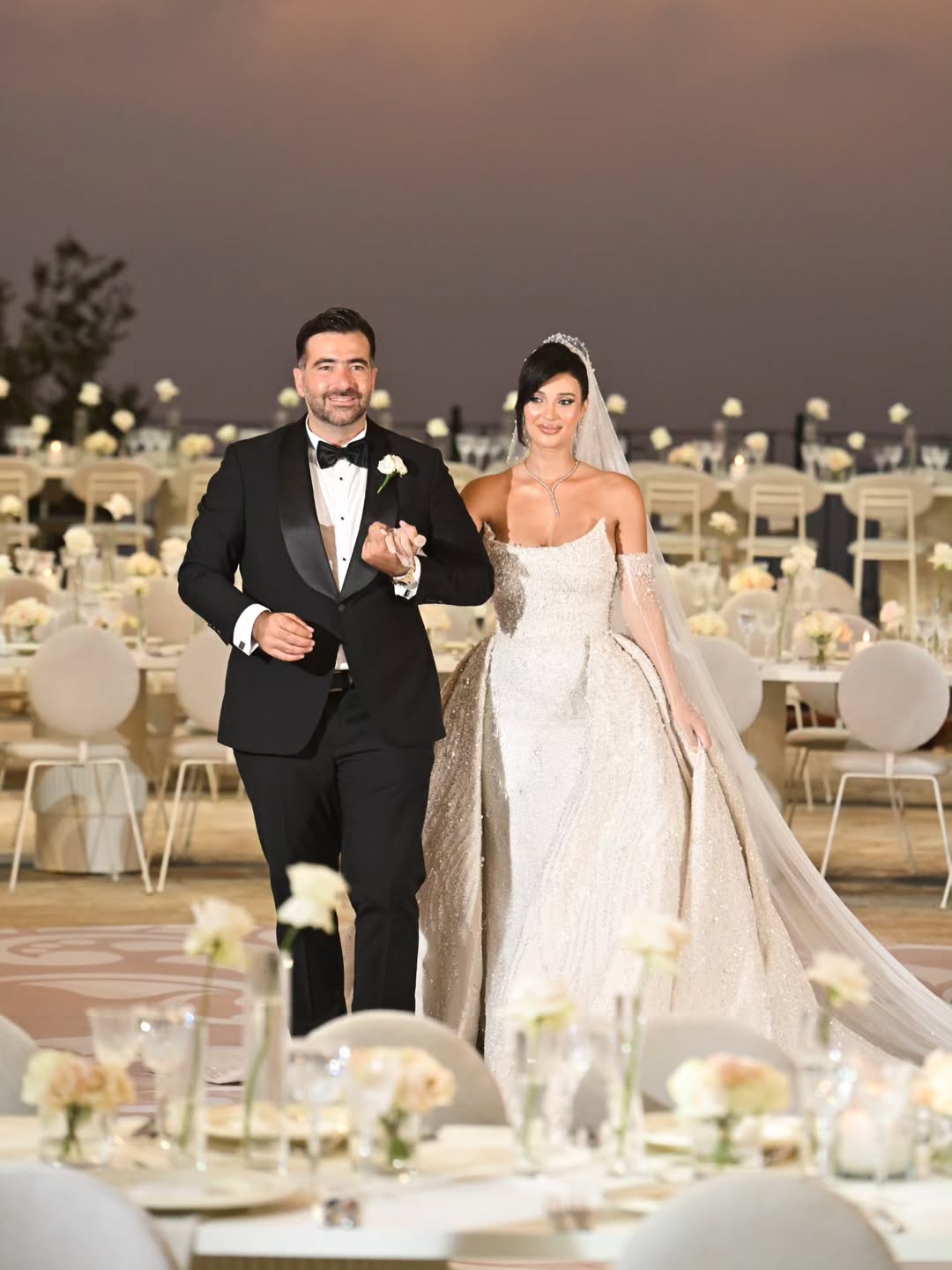 زفاف ملكة الجمال شناز بلعيد على رجل أعمال لبناني