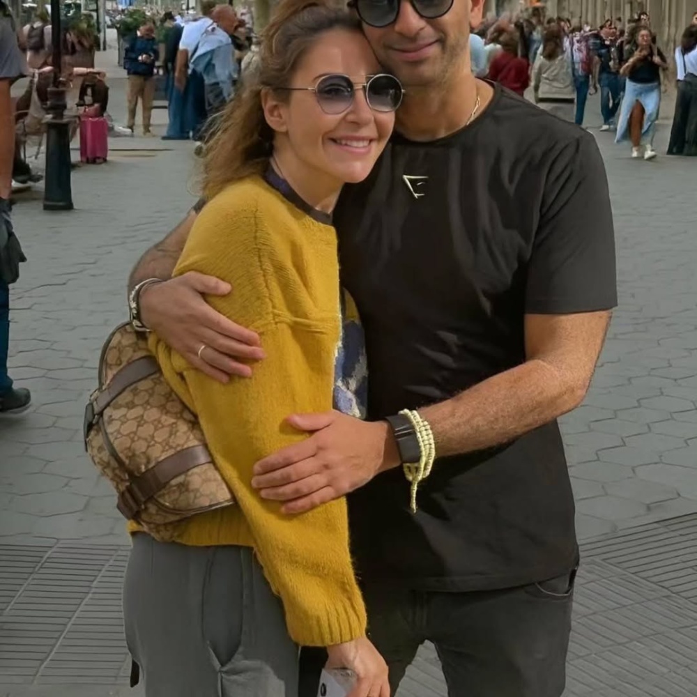 منة  شلبي وزوجها أحمد الجنايني