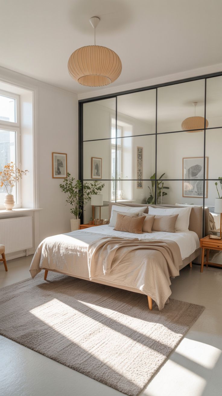 زيادة الضوء الطبيعي وانعكاسه يجعل الغرف تبدو أوسع