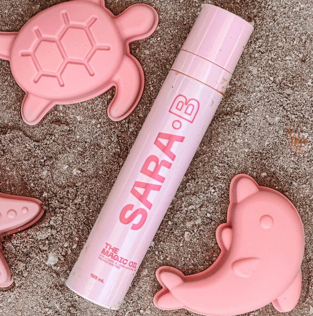 زيت التشميس The Magic Oil من SARA.B بتركيبة طبيعية للون ذهبي ولمعان صيفي