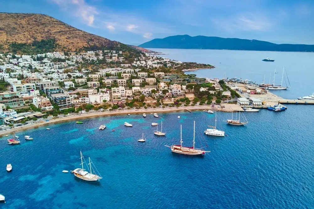 جزيرة بودروم في محافظة موغلا جنوب غرب تركيا