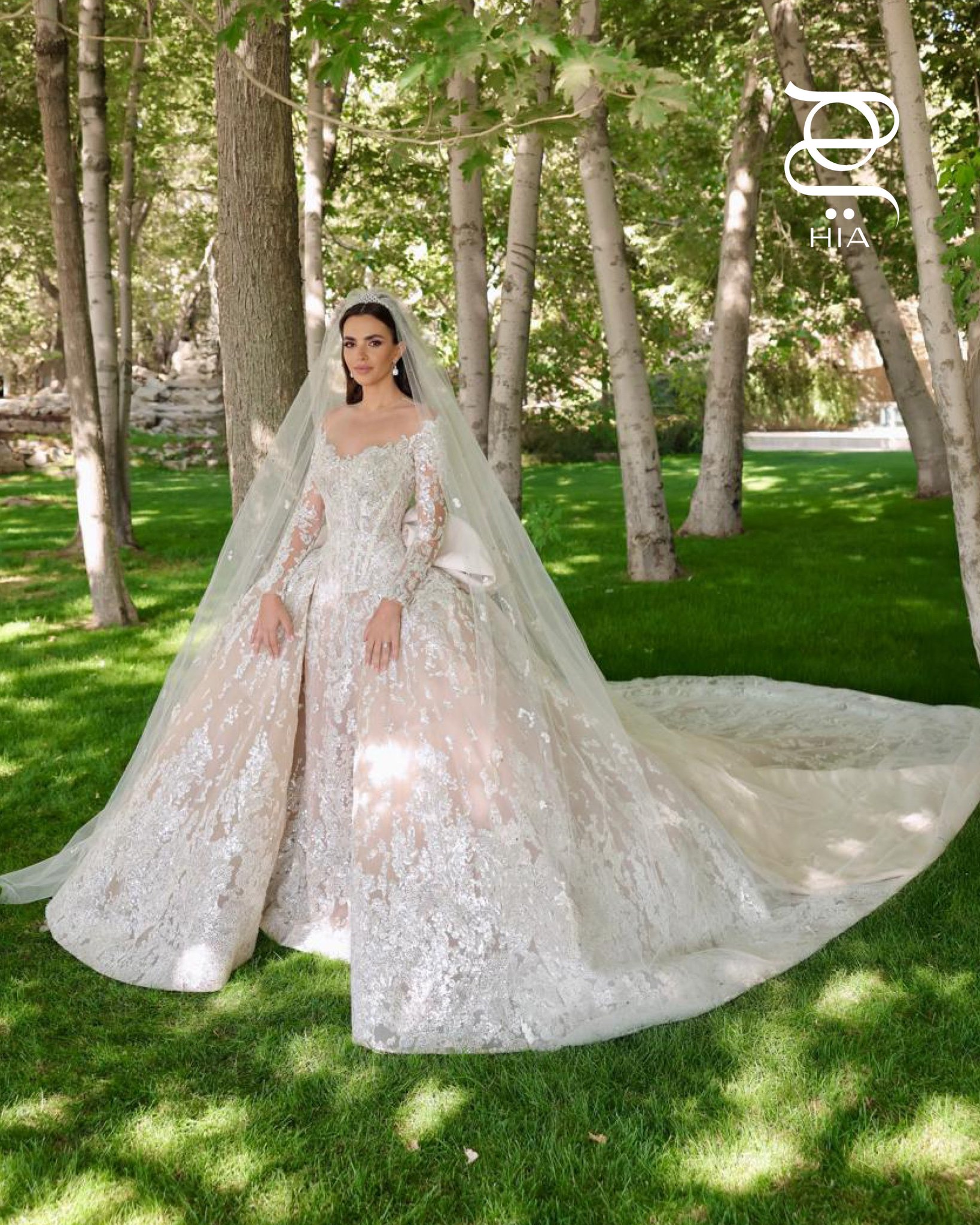 زين قطامي بفستان الزفاف