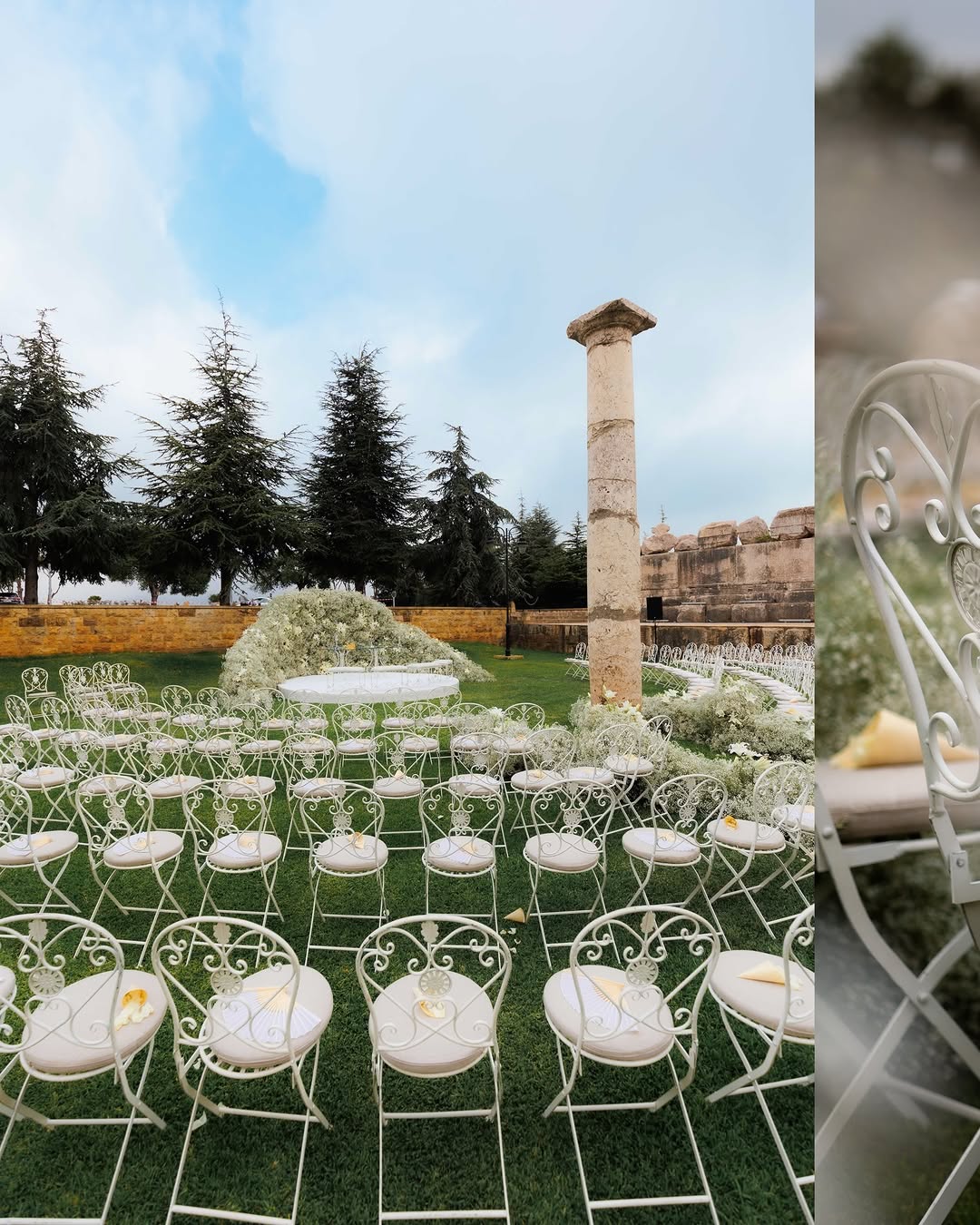 زينة حفل زفاف خضراء تنظيم باتريسيا غزارة