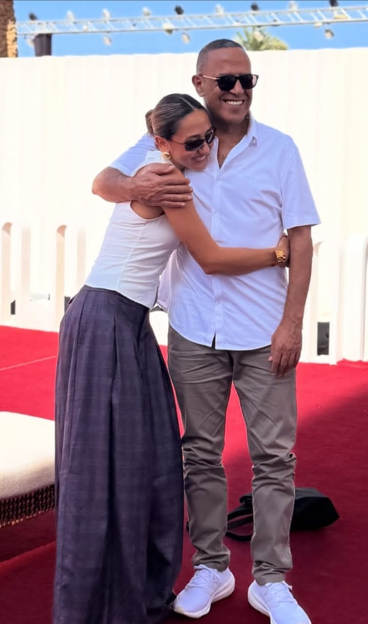 زينة عبدالباقي ووالدها