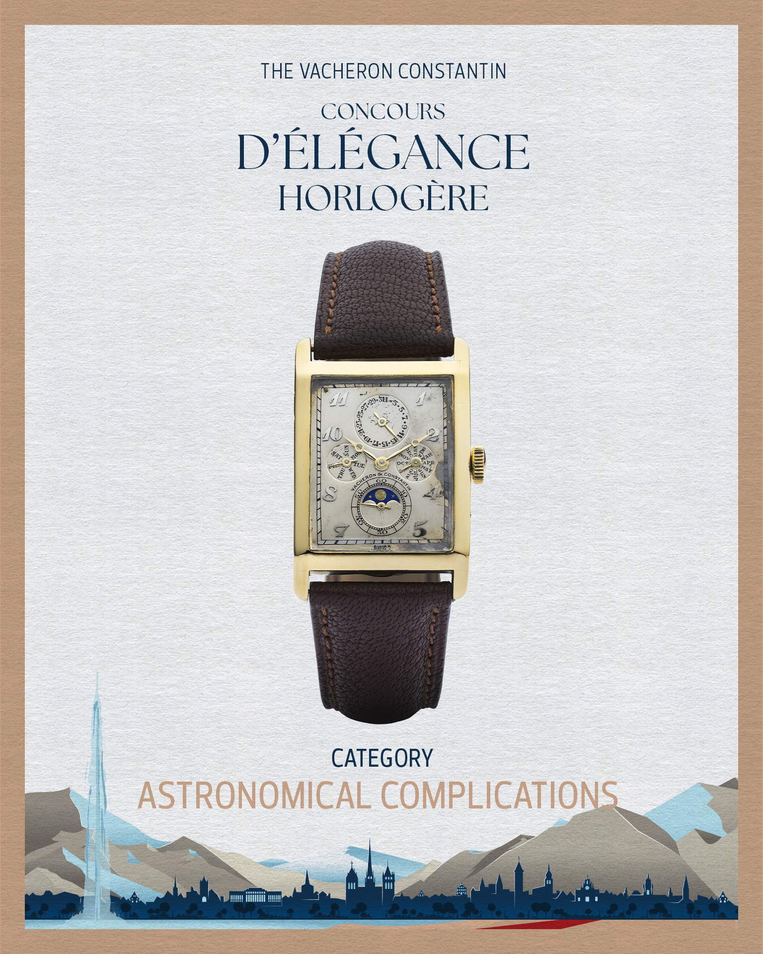 ساعة جلدية مميزة التصميم من توقيع دار Vacheron Constantin