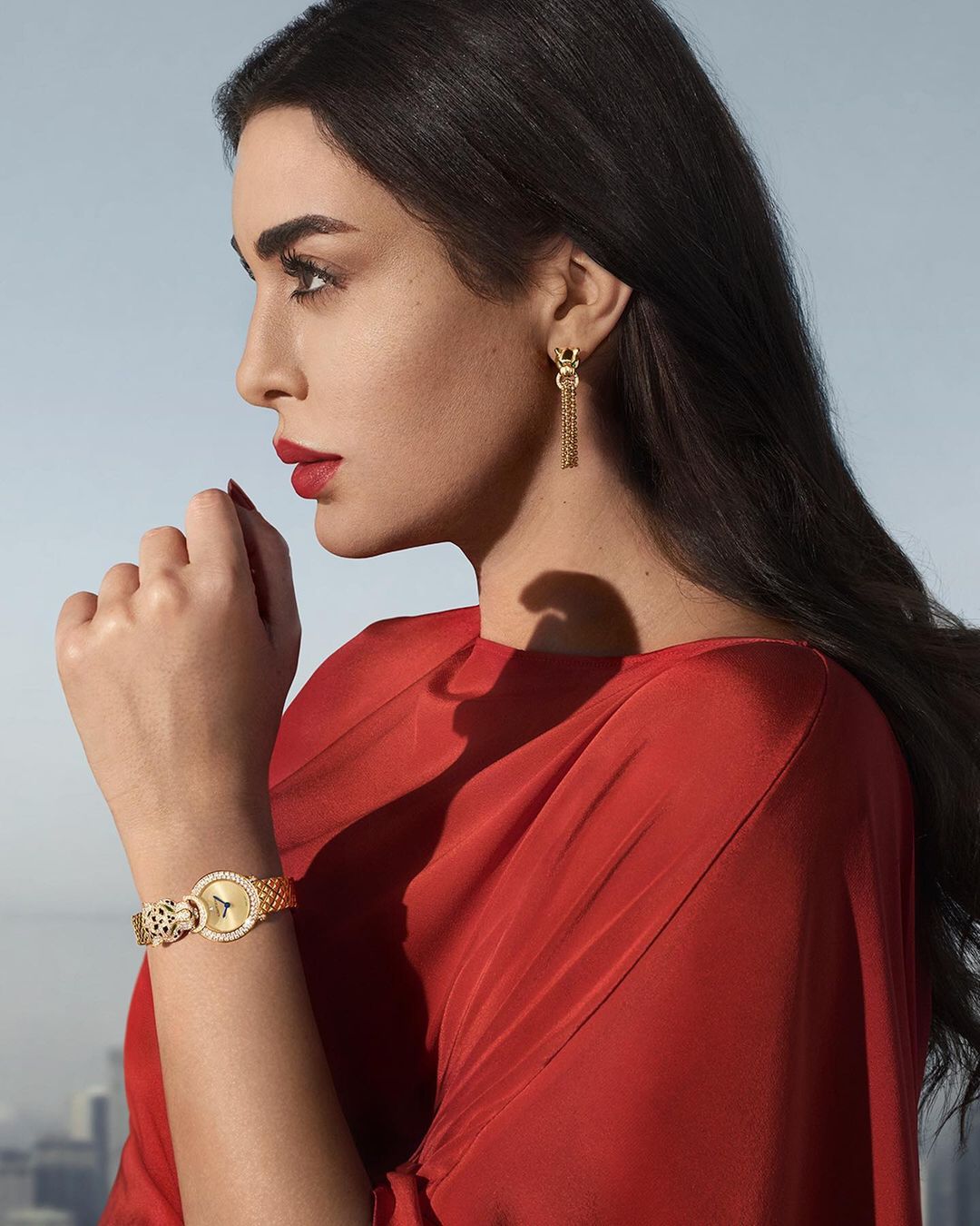 ساعة ياسمين صبري من كارتييه