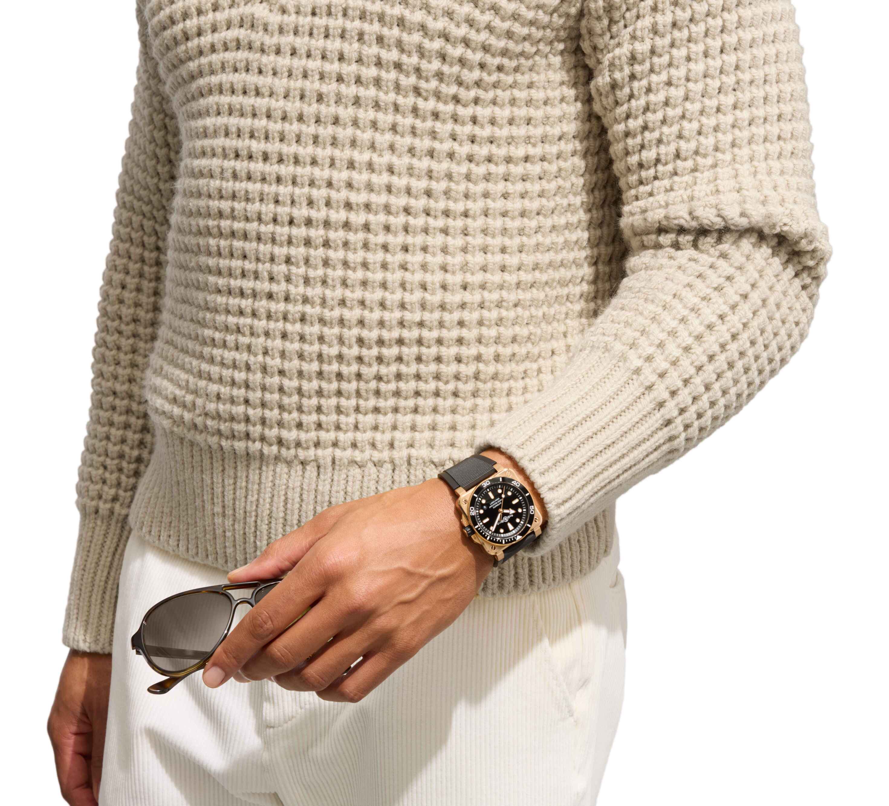 ساعة BR-03 Diver Black Bronze للرجل