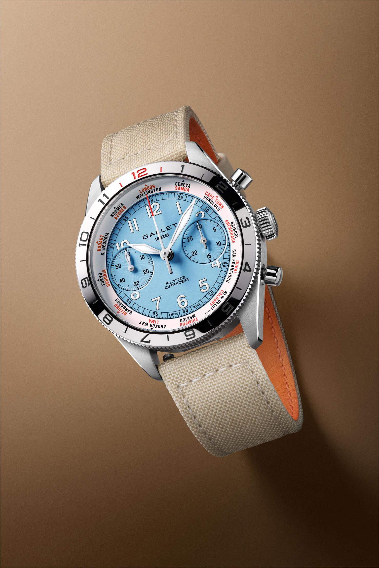 ساعة Flying Officer Chronograph 40 من Gallet
