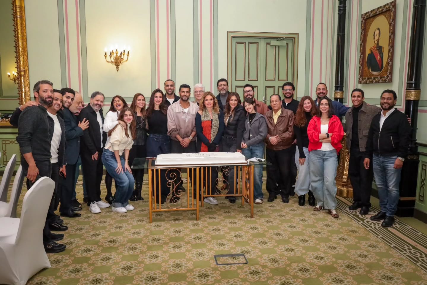 محمد سامي مع أبطال "قلب شمس"