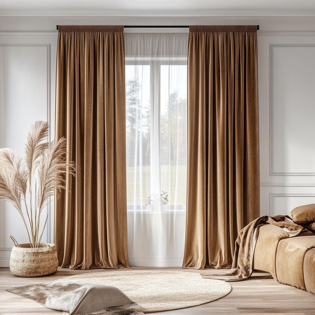 ستائر مخملية فخمة