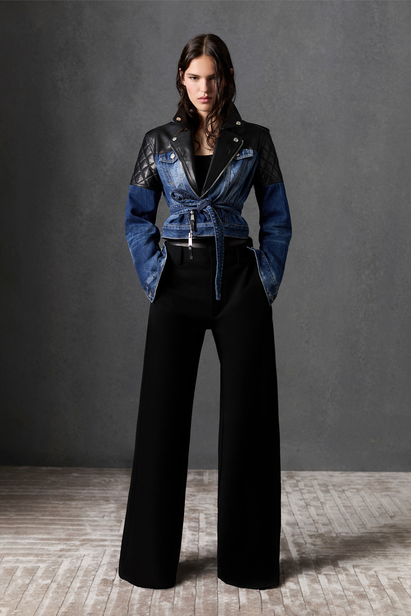 سترة دنيم مخصرة من DSquared2