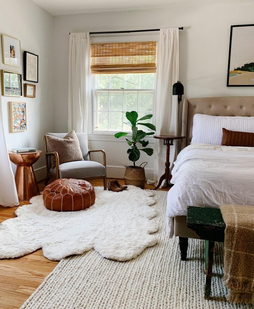 سجاد متعدد الطبقات في غرفة النوم