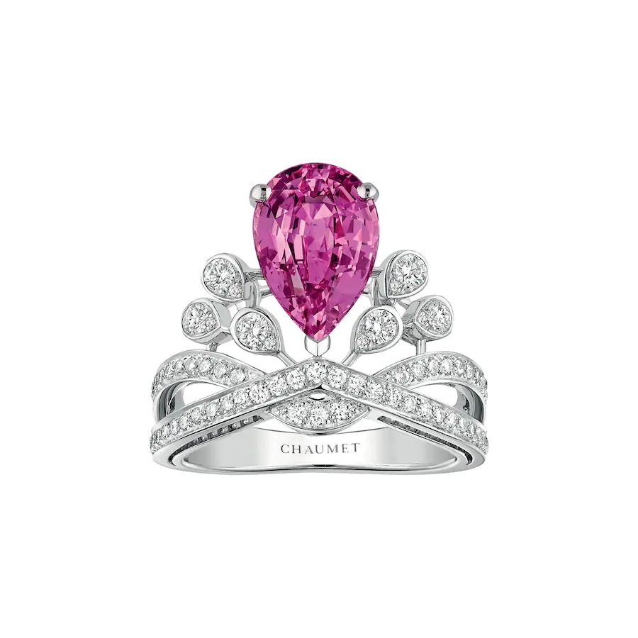 سحر الياقوت الزهري في خاتم من Chaumet