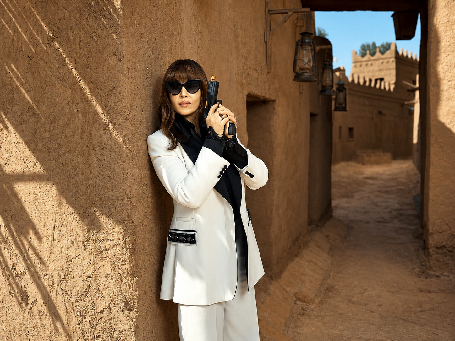 النجمة العالمية مونيكا بيلوتشي في فيلم سفن دوجز
