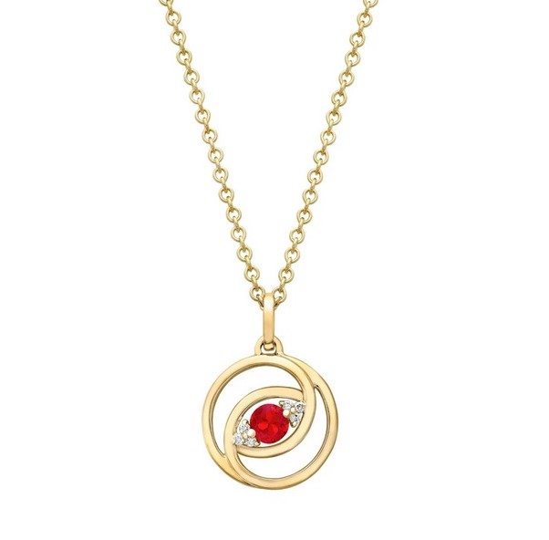 سلسلة ذهب Birthstones July من Kiki