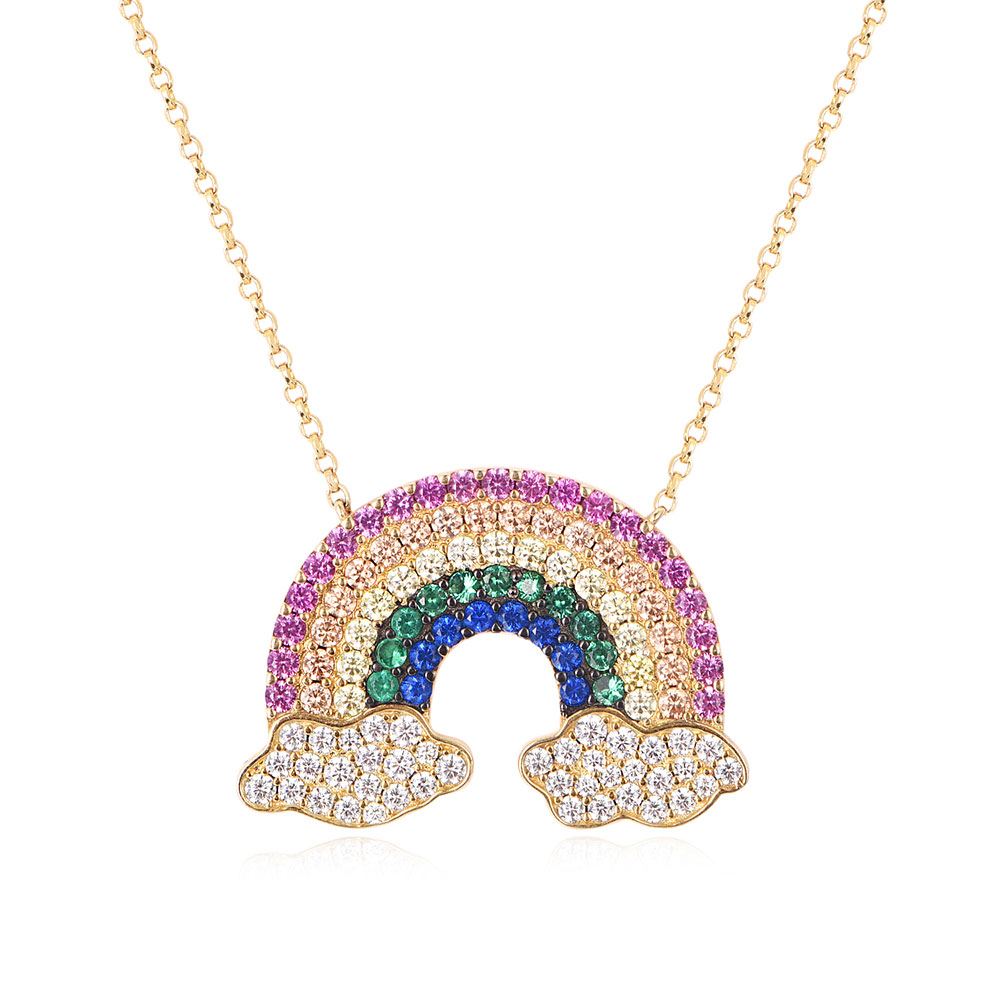 سلسلة ماس Rainbow Diamond من Temple And Grace